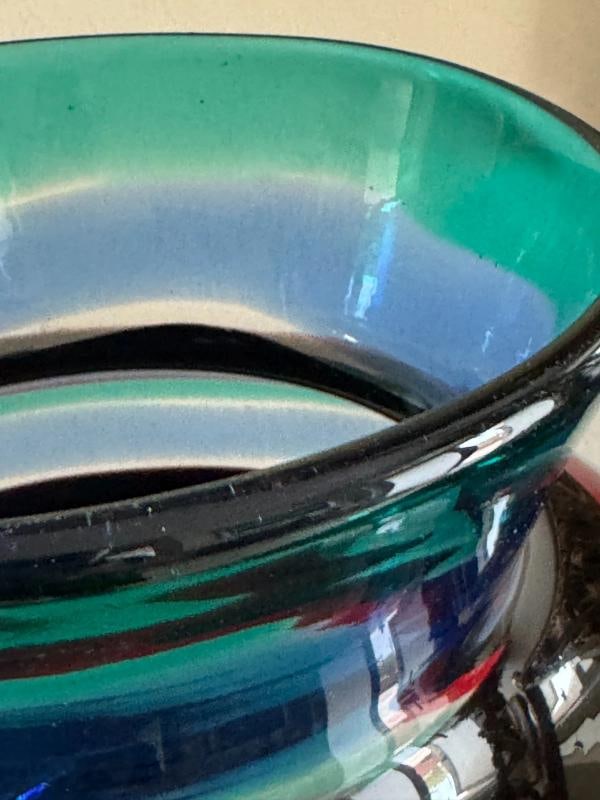 Fulvio Bianconi Signed Murano Art Glass Vase~(12"H) - 12