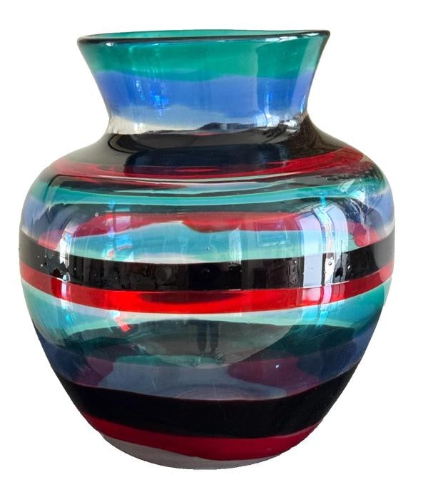 Fulvio Bianconi Signed Murano Art Glass Vase~(12"H) (1 of 13)