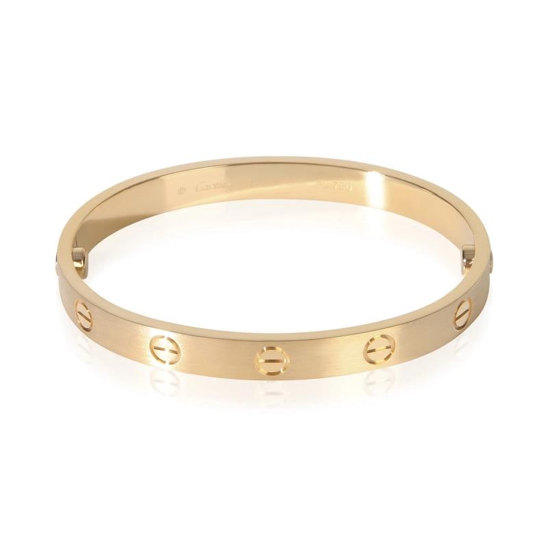 Cartier Yellow Gold Brushed Finished Love Bracelet (1 of 6)