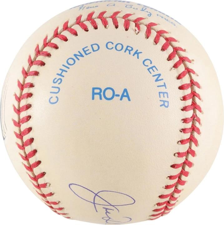 Joe Dimaggio Signed American League Baseball PSA DNA Graded 10 GEM MINT - 7
