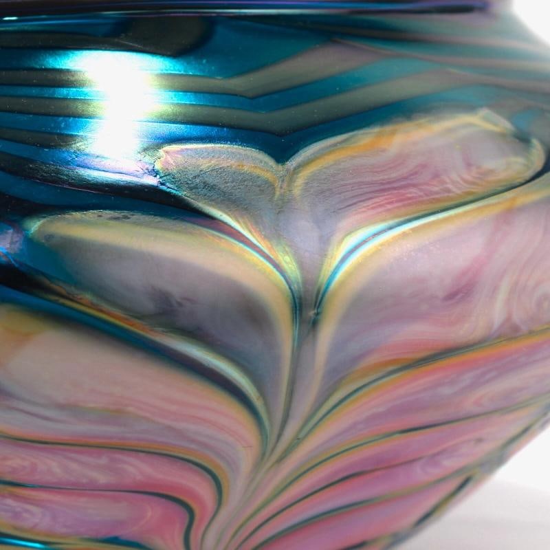 Daniel Lotton Signed Glass Vase~(6"h x 12"D) - 6