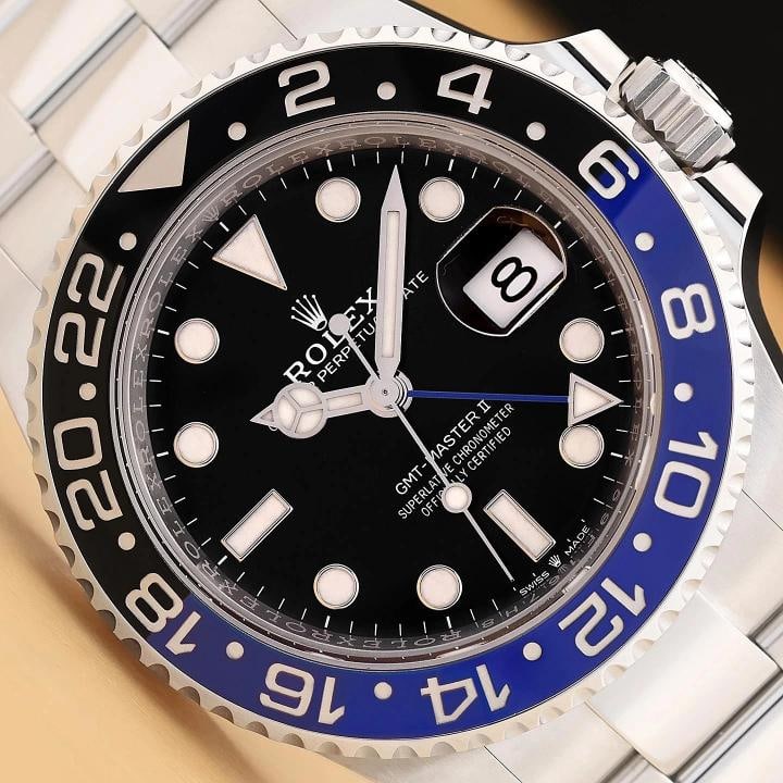 2022 CARD ROLEX GMT MASTER II 126710BLNR 40MM BATMAN BLUE BLACK OYSTER WATCH (1 of 12)