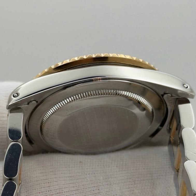 Vintage Rolex GMT Master Root Beer 16753 40mm Nipple Dial Yellow Gold Steel - 13