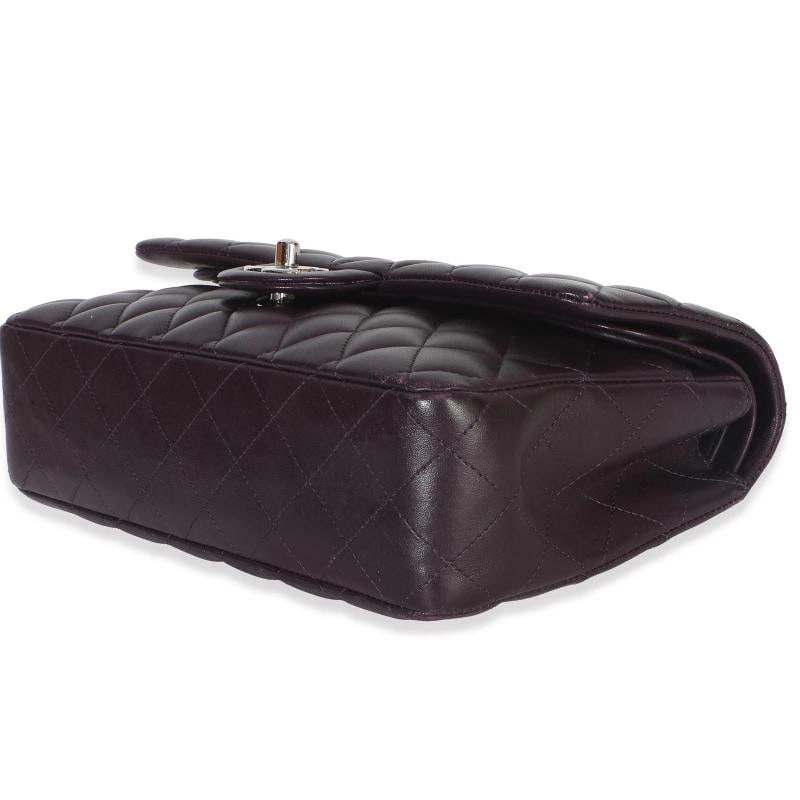 Chanel Purple Quilted Lambskin Medium Classic Double Flap Bag - 8