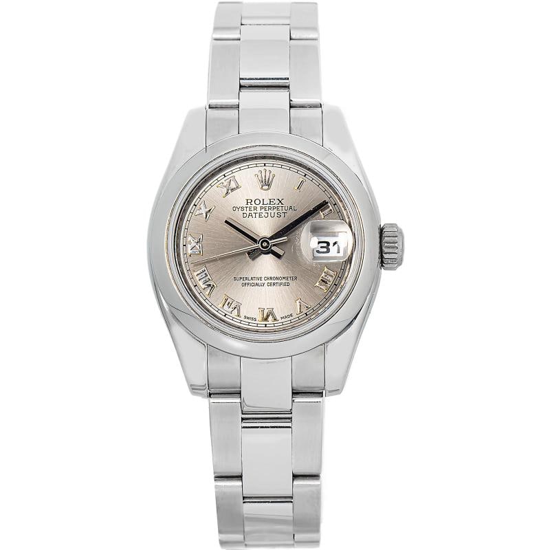 Rolex DateJust 179160 Oyster Grey Roman Dial Auto Ladies 26mm (1 of 6)