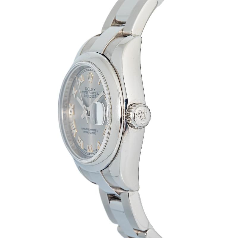 Rolex DateJust 179160 Oyster Grey Roman Dial Auto Ladies 26mm - 3