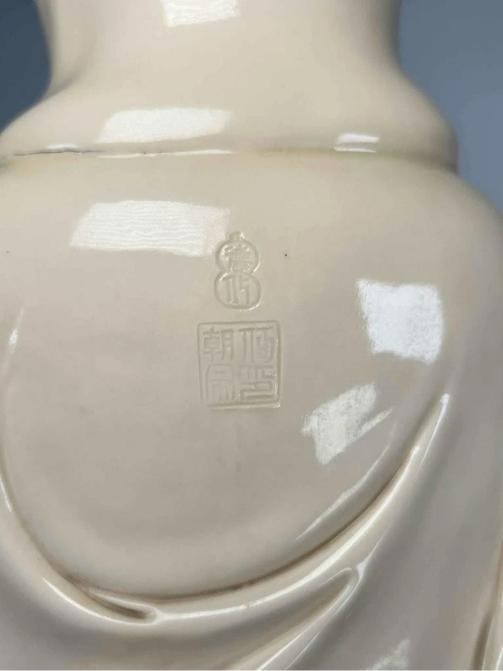 HUGE 29" Antique Chinese Dehua Blanc de Chine Kwan Yin Guanyin Porcelain Statue - 16