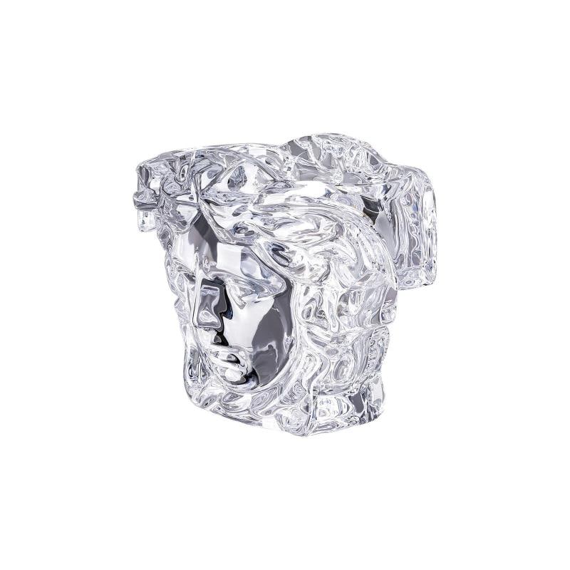 Versace Rosenthal Medusa Grande Vase H. 19 cm (7.48") Clear, in Crystal - 3