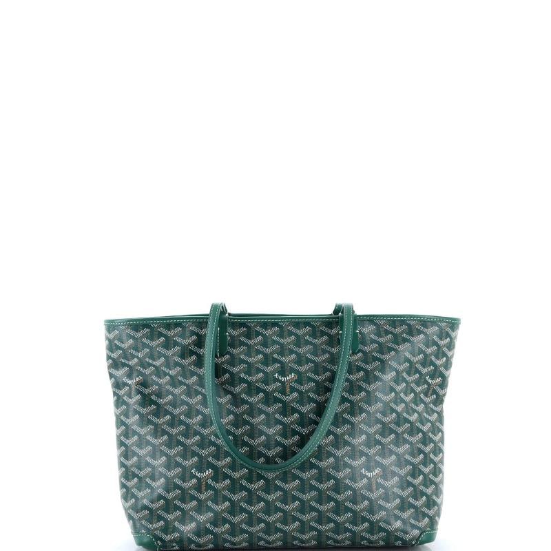 Goyard Artois Tote Coated Canvas PM: Condition: Pre-owned - Good,Brand: Goyard,Exterior Material: Canvas Coated,Style: Totes,Exterior Color: Green,Department: Women,Size: Pm
