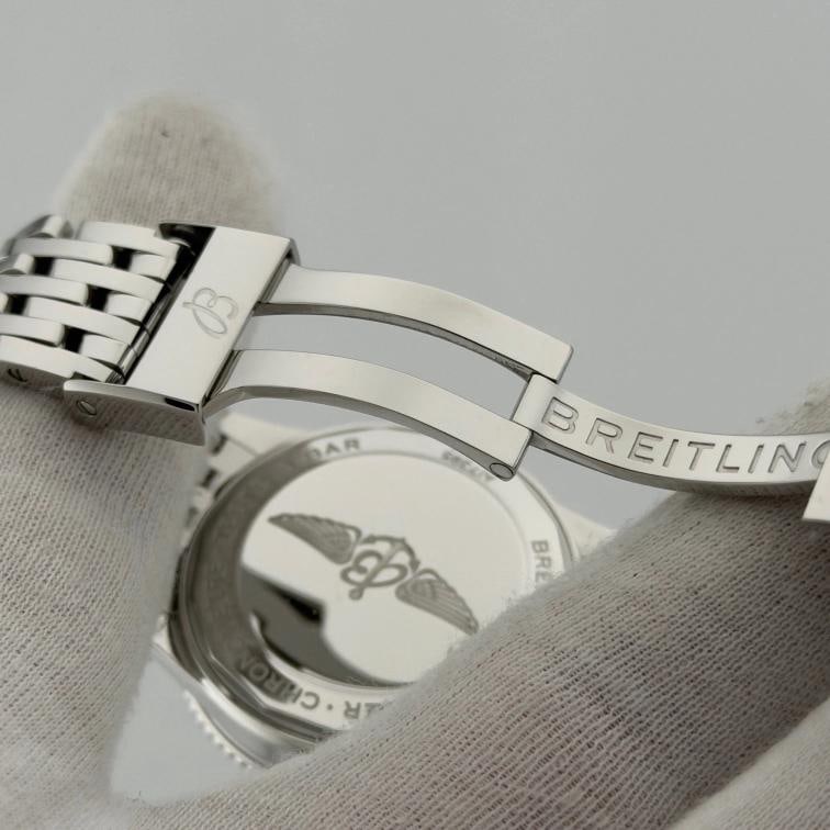 Breitling Navitimer A17395 35mm Mother of Pearl Diamond Dial Steel Box Papers - 13