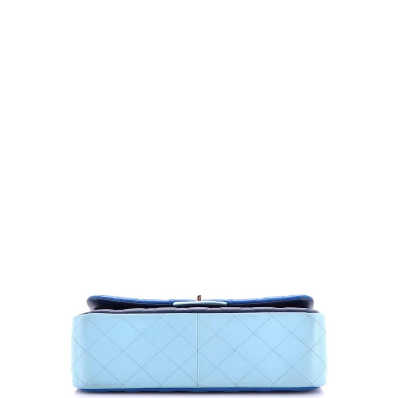 Chanel Tricolor Classic Double Flap Bag Quilted Lambskin Jumbo - 4