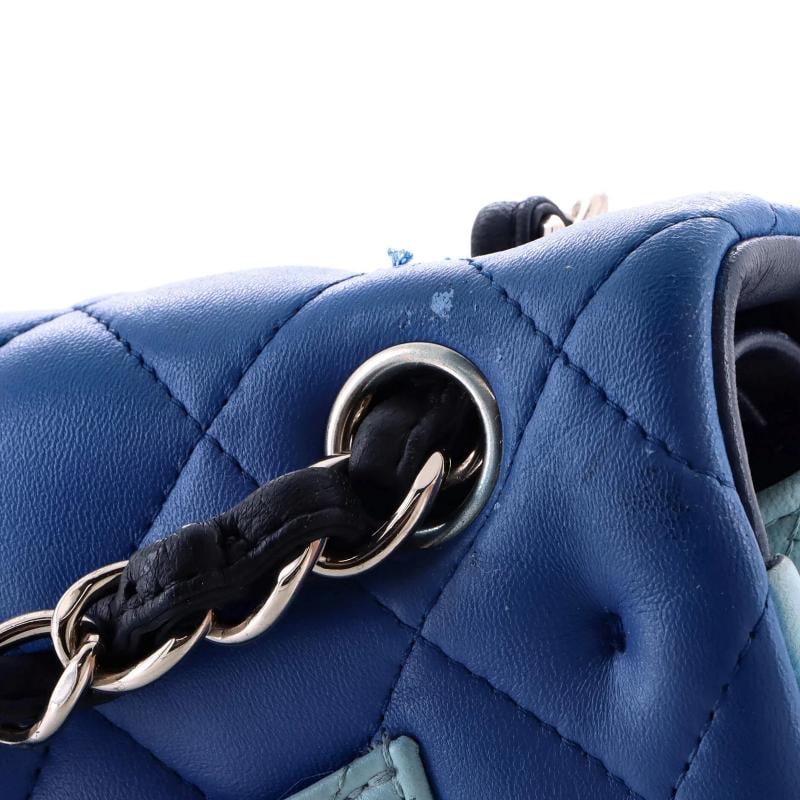 Chanel Tricolor Classic Double Flap Bag Quilted Lambskin Jumbo - 7