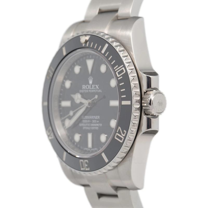 Rolex Submariner 114060 With Card SS Oyster Black Dial Auto Men's Watch 40mm - 3