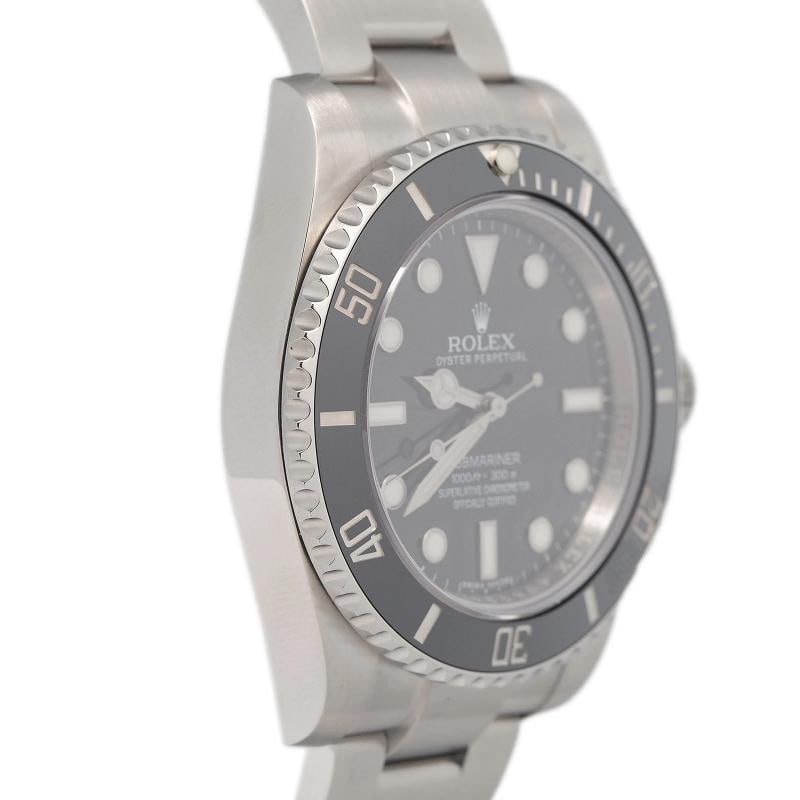 Rolex Submariner 114060 With Card SS Oyster Black Dial Auto Men's Watch 40mm - 4