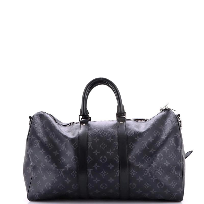 Louis Vuitton Keepall Bandouliere Bag Monogram Eclipse Canvas 45 - 3