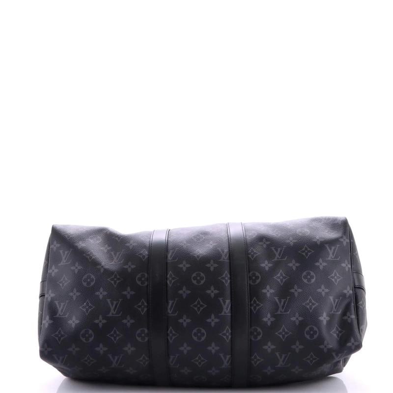 Louis Vuitton Keepall Bandouliere Bag Monogram Eclipse Canvas 45 - 4