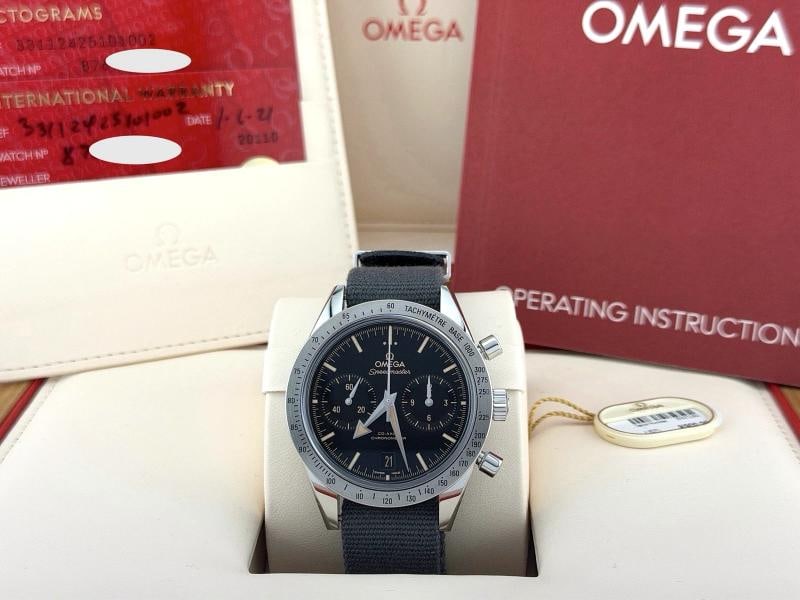 Omega Speedmaster 57 331.12.42.51.01.002 41.5mm Stainless Steel Box Paper: Condition: Pre-owned - Excellent,Bezel Color: Silver,Movement: Mechanical (Automatic,Year Manufactured: 2020-Now,With Papers: Yes,Reference Number: 331.12.42.51.01.002, 33112425101002,Brand: OMEGA,Cas