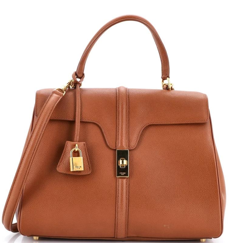 Celine 16 Top Handle Bag Grained Calfskin Medium (1 of 7)