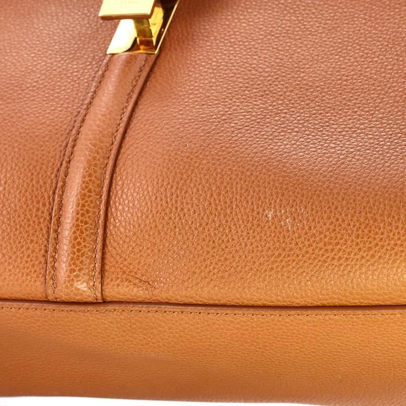 Celine 16 Top Handle Bag Grained Calfskin Medium - 6