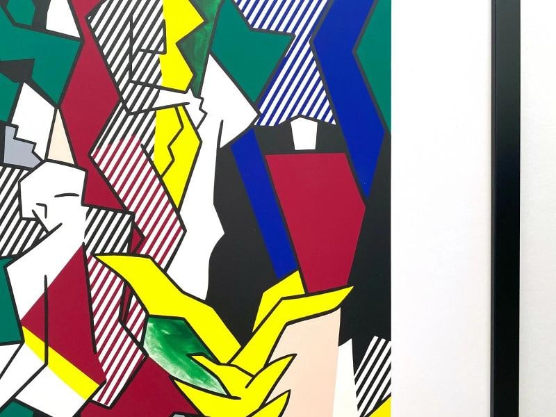 ROY LICHTENSTEIN RARE VTG 1989 FINE ART SILKSCREEN PRINT FRAMED POP ART POSTER - 10