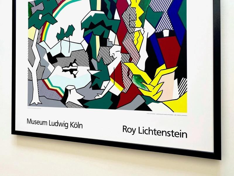 ROY LICHTENSTEIN RARE VTG 1989 FINE ART SILKSCREEN PRINT FRAMED POP ART POSTER - 11