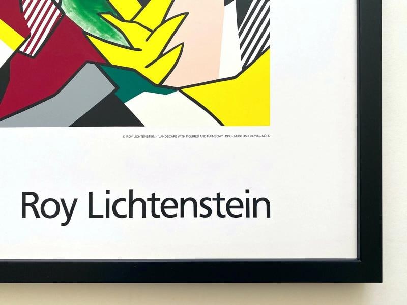 ROY LICHTENSTEIN RARE VTG 1989 FINE ART SILKSCREEN PRINT FRAMED POP ART POSTER - 12