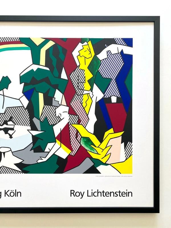 ROY LICHTENSTEIN RARE VTG 1989 FINE ART SILKSCREEN PRINT FRAMED POP ART POSTER - 3