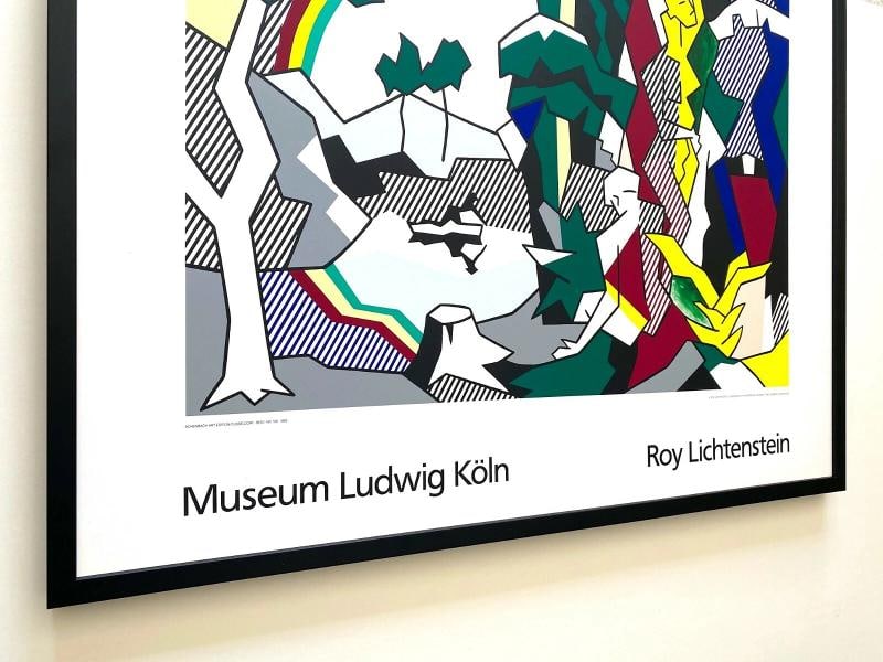 ROY LICHTENSTEIN RARE VTG 1989 FINE ART SILKSCREEN PRINT FRAMED POP ART POSTER - 8