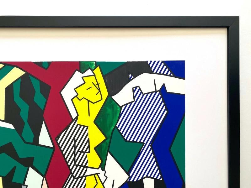 ROY LICHTENSTEIN RARE VTG 1989 FINE ART SILKSCREEN PRINT FRAMED POP ART POSTER - 9