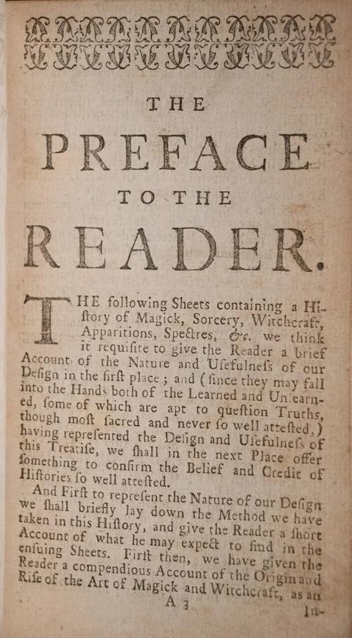 Richard Boulton / Compleat History OF MAGICK SORCERY AND WITCHCRAFT 1st ed 1715 - 8