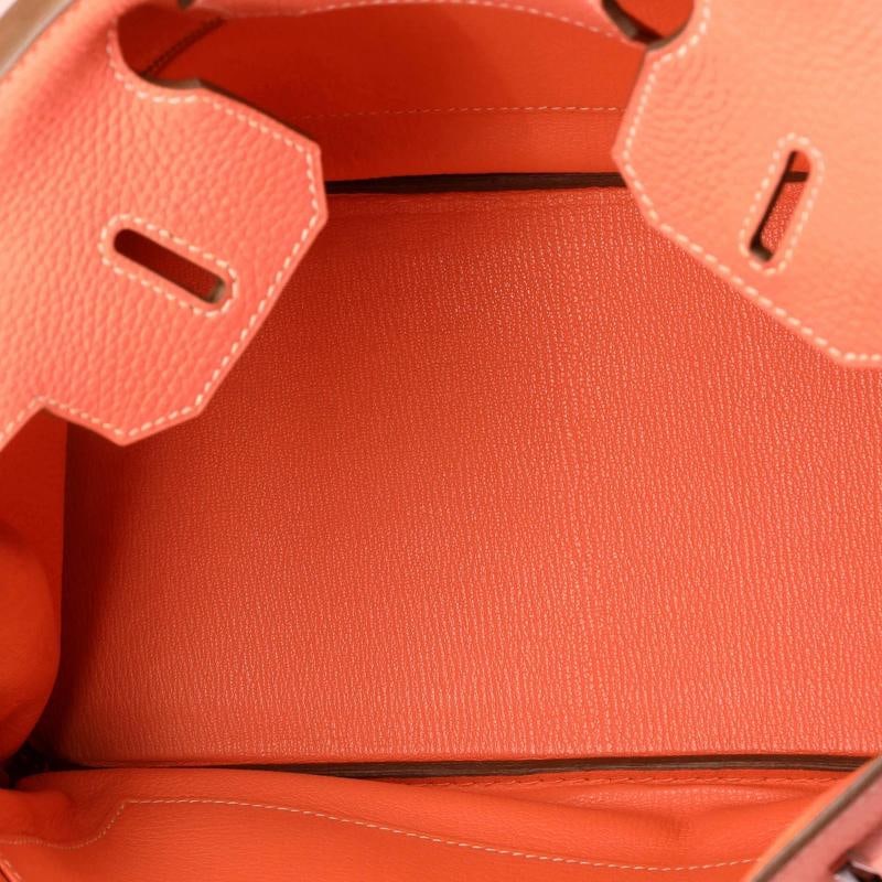 Hermes Birkin Handbag Pink Clemence with Palladium Hardware 30 - 5