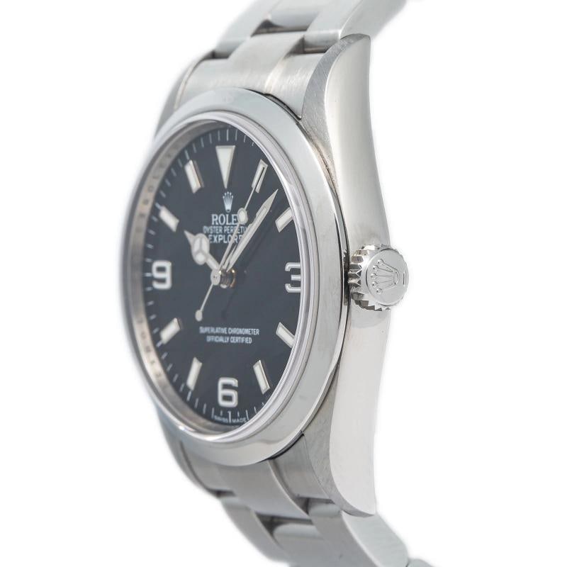 Rolex Explorer 114270 SS Black Dial Auto Unisex 35 mm Watch - 3