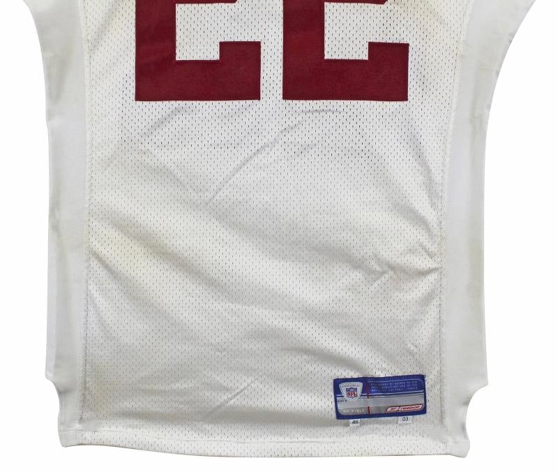 Cardinals Emmitt Smith Signed Game Worn 9/14/03 White Reebok Jersey Prova & BAS - 8