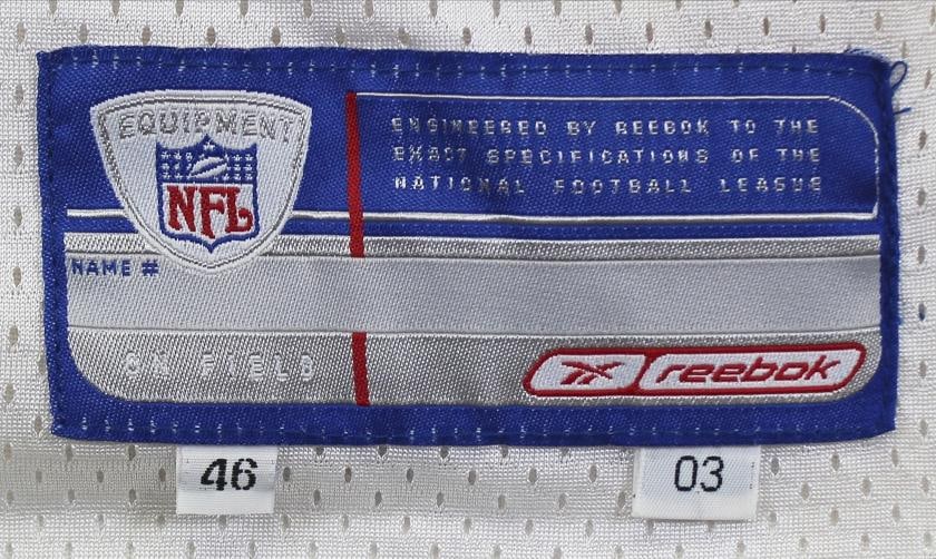 Cardinals Emmitt Smith Signed Game Worn 9/14/03 White Reebok Jersey Prova & BAS - 9