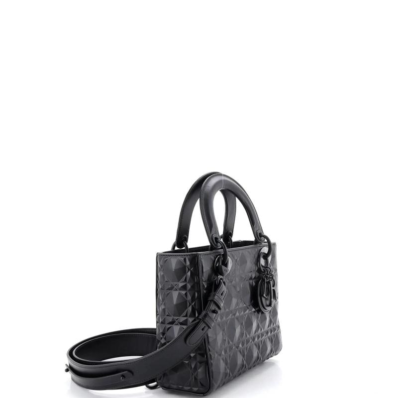 Christian Dior My ABCDior Lady Dior Bag Diamond Motif Cannage Calfskin Small - 2