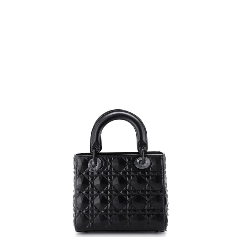 Christian Dior My ABCDior Lady Dior Bag Diamond Motif Cannage Calfskin Small - 3