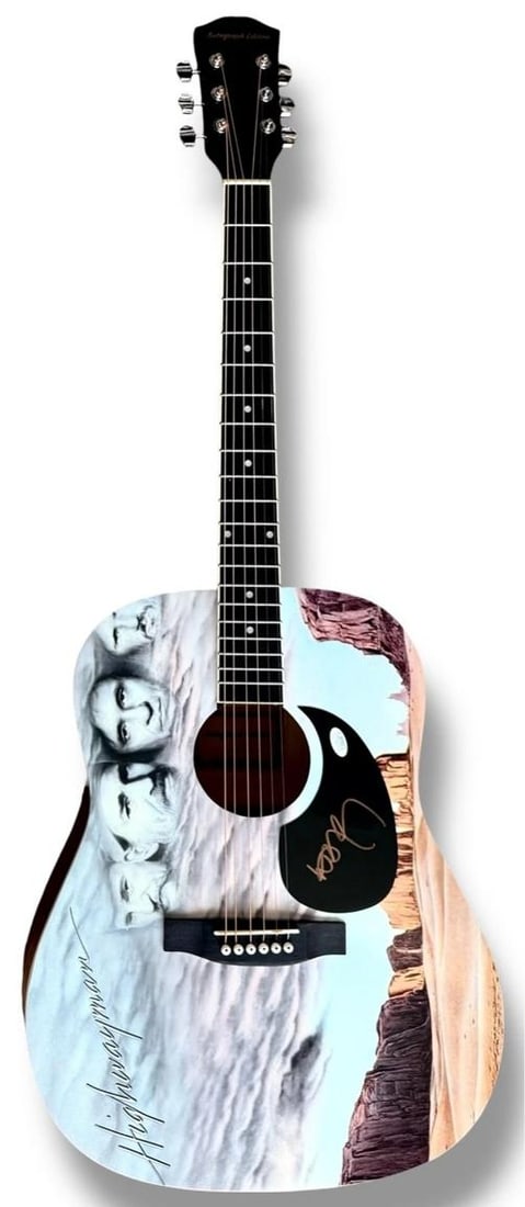 The Highwaymen Signed Guitar JSA COA Johnny Cash Willie Nelson Jennings Kris - 9