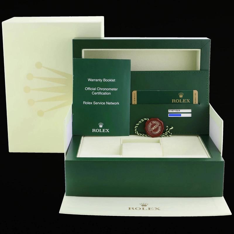 PAPERS MINT Rolex GMT Master II 116710LN Steel Ceramic Black 40mm Watch Box - 7