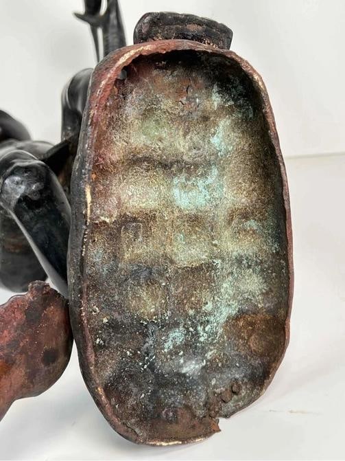 19thC Bronze Bamoun Bamum Cameroon African Ancestral Figure Statue +Provenance - 15