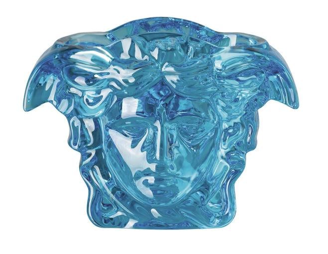 Versace Rosenthal Medusa Grande Vase H. 19 cm (7.48") Blue, in Crystal: Condition: New: A brand-new, unused, unopened, undamaged item in its original packaging (where packaging is applicable). Packaging should be the same as what is found in a retail store, unless the