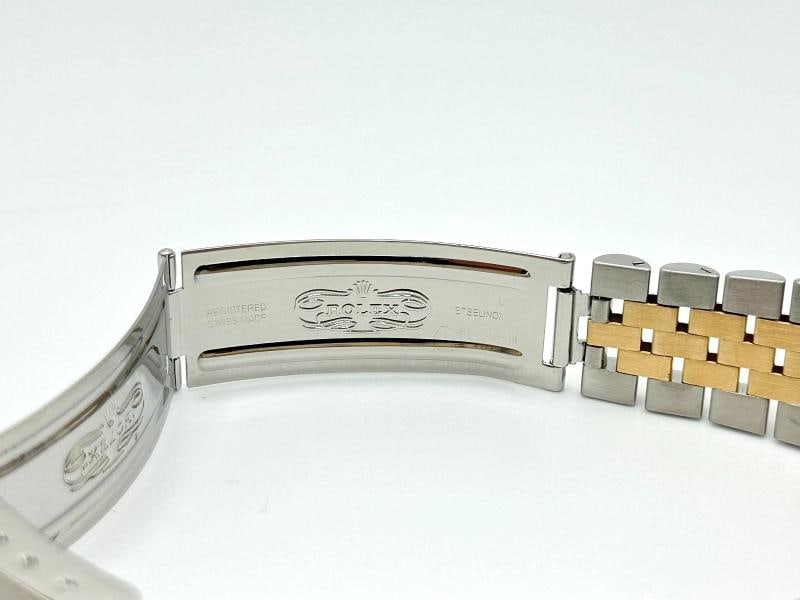 Rolex Datejust 16233 36mm Ivory Jubilee Arabic Dial 18K Gold Steel Box Papers - 10
