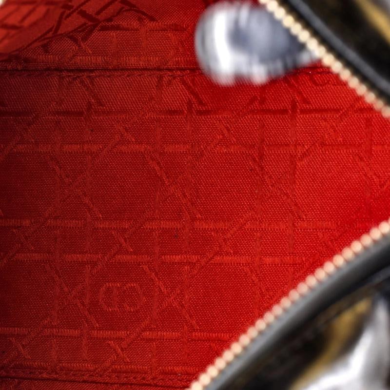 Christian Dior Vintage Lady Dior Bag Cannage Quilt Patent Medium - 5