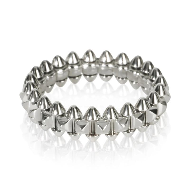 Cartier White Gold Small Model Clash de Cartier Ring: Condition: Pre-owned,With Original Box/Packaging: Yes,With Papers: Yes,Side Stone Type: No Stone,Metal Purity: 18k,Gross Weight (grams): 9.19,Department: Unisex,Collection: Small Model Clash de