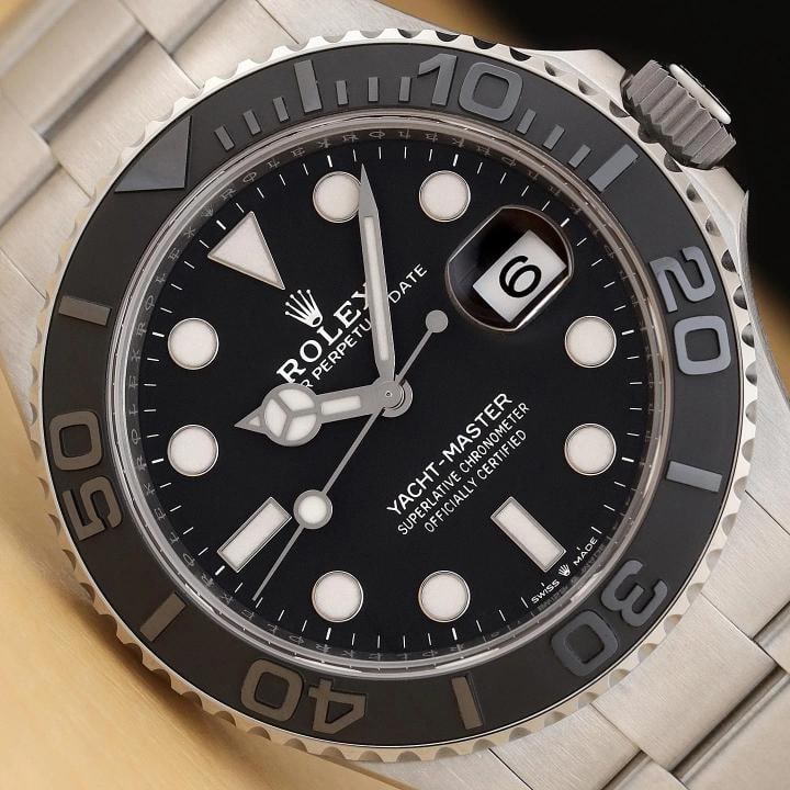 2024 CARD ROLEX YACHT-MASTER 226627 42MM TITANIUM BLACK CERAMIC OYSTER WATCH (1 of 12)