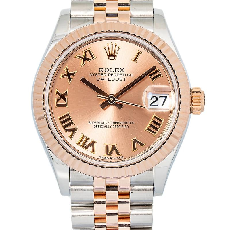 Rolex Datejust 278271 Jubilee 18k Rose Gold Everose Dial Women Watch 31mm - 2