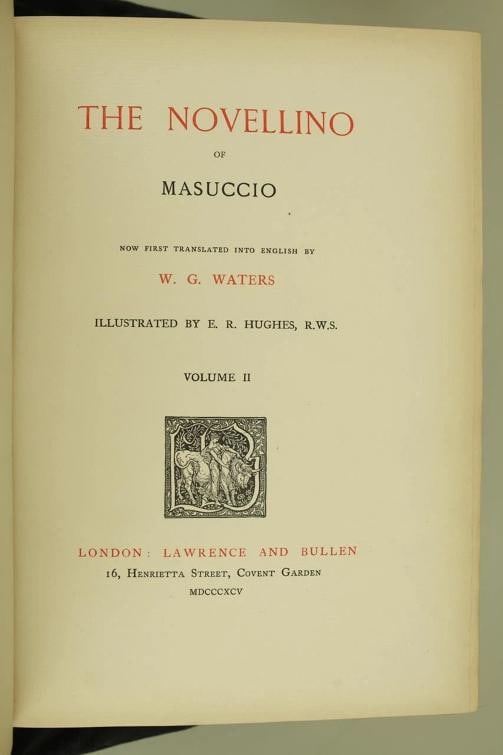 W G Waters / The Novellino of Masuccio Limited Edition 1895 - 16