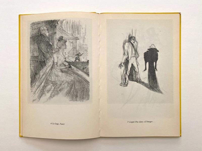 TOULOUSE LAUTREC "MONTMARTRE" RARE VTG 1959 LITHOGRAPH PRINT HARDCOVER ART BOOK - 5