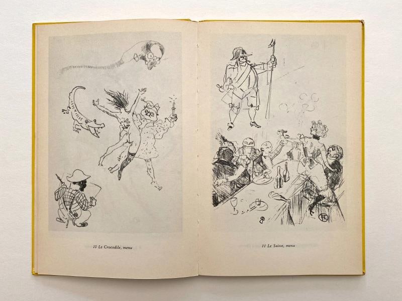 TOULOUSE LAUTREC "MONTMARTRE" RARE VTG 1959 LITHOGRAPH PRINT HARDCOVER ART BOOK - 6
