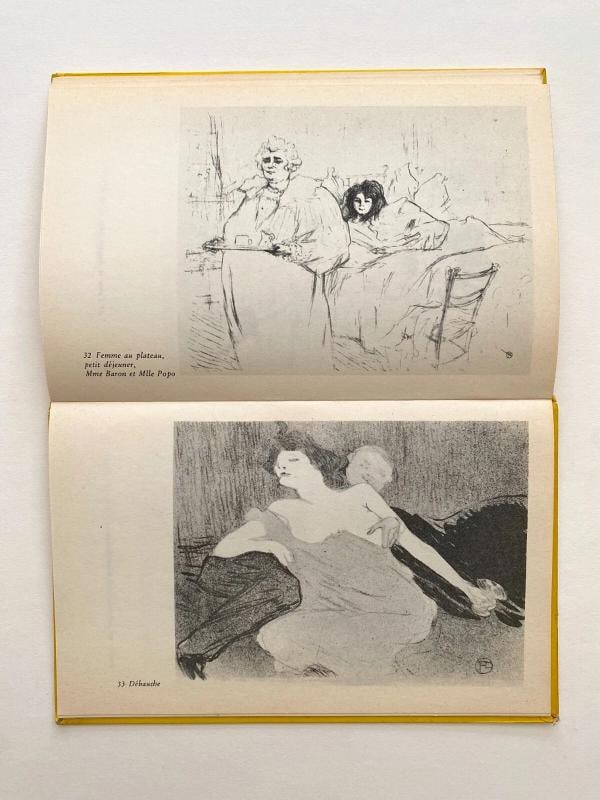 TOULOUSE LAUTREC "MONTMARTRE" RARE VTG 1959 LITHOGRAPH PRINT HARDCOVER ART BOOK - 8