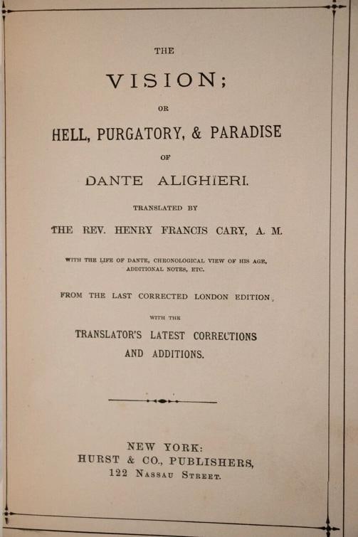 Vision or Hell Purgatory & Paradise of Dante Alighieri / 1880 - 6